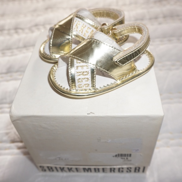My First Bikkembergs Baby Soccer Sandal Glow Gold EU 17 - Picture 2 of 6
